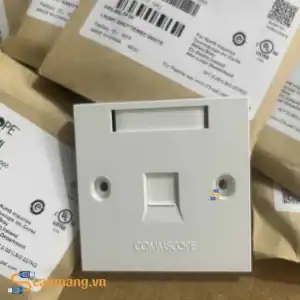 Bao bì Mặt nạ mạng hình vuông 1 cổng, màu trắng 760249249 Commscope/AMP