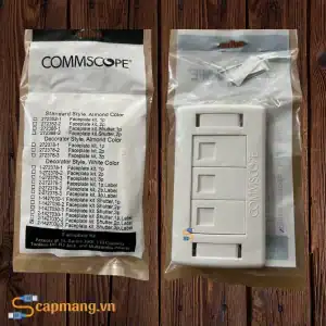 Bao bì Mặt nạ mạng 3 cổng, màu trắng 2-1427030-3 Commscope/AMP