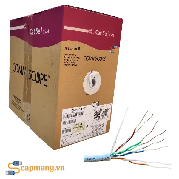 Cáp mạng Cat5e Commscope/AMP 6-219590-2, 305m/thùng