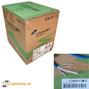 Cáp mạng Cat6 Commscope/AMP 23awg mã 1427254-6. 305m/thùng
