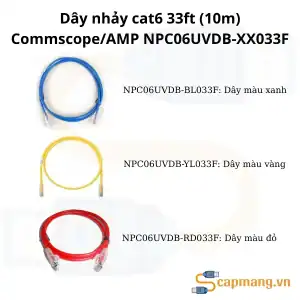 Dây nhảy cat6 33ft (10m) Commscope/AMP NPC06UVDB-XX033F