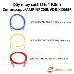 Dây nhảy cat6 65ft (19.8m) Commscope/AMP NPC06UVDB-XX065F