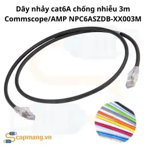 Dây nhảy cat6A chống nhiễu 3m Commscope/AMP NPC6ASZDB-XX003M