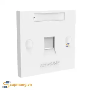 Mặt nạ mạng hình vuông 1 cổng, màu trắng 760249249 Commscope/AMP
