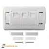 Mặt nạ mạng 3 cổng, màu trắng 2-1427030-3 Commscope/AMP