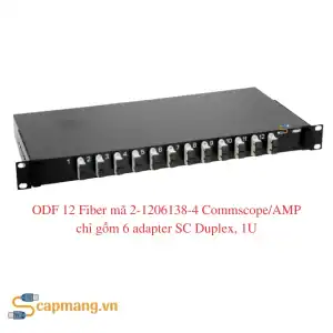 ODF 12 Fiber, SC Duplex, 1U, Multimode mã 2-1206138-4 Commscope/AMP