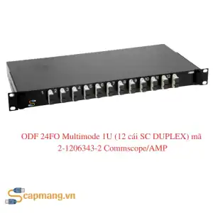 ODF 24FO Multimode 1U (12 SC DUPLEX) mã 2-1206343-2 Commscope/AMP