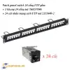 Patch panel cat6A FTP 24 cổng Commscope/AMP mã 760237046 + 2153449-2