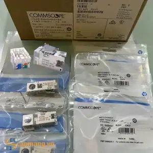 Bao bì Ổ cắm mạng cat6A Commscope mã 2153449-4 màu xám
