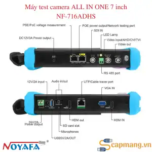 Cổng kết nối Máy test camera ALL IN ONE 7 inch NF-716ADHS
