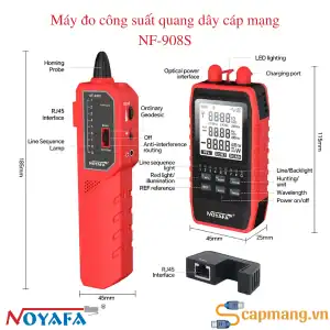 Máy đo công suất quang NF-908S đa năng: Test dây, soi sợi quang