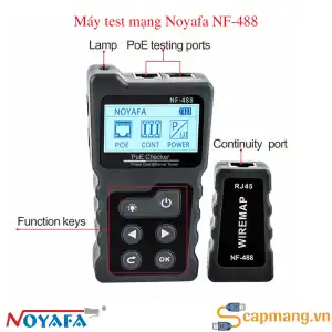 Máy test mạng Noyafa NF-488 | Test Dây Mạng, PoE, LCD hiển thị