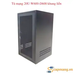 Tủ mạng 20U-W600-D600 khung liền