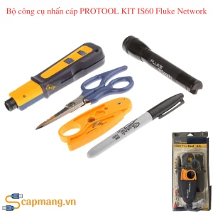 Bộ công cụ nhấn cáp PROTOOL KIT IS60 Fluke Network chi tiết đầy đủ phụ kiện