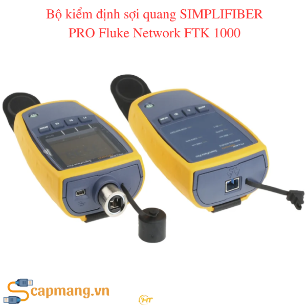 Các cổng Bộ kiểm định sợi quang SIMPLIFIBER PRO Fluke Network FTK 1000
