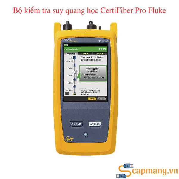 Bộ kiểm tra suy quang học CertiFiber Pro Fluke