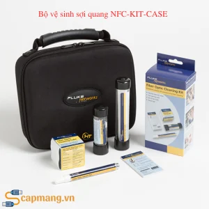 Bộ vệ sinh sợi quang NFC-KIT-CASE của Fluke Networks với hộp đựng Fluke Network
