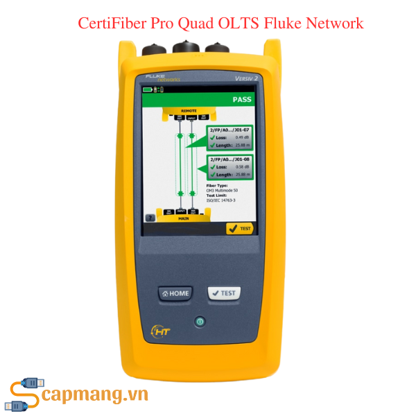 Thiết bị kiểm tra và chứng nhận sợi quang CertiFiber Pro Quad OLTS Fluke Network CFP2-100-Q