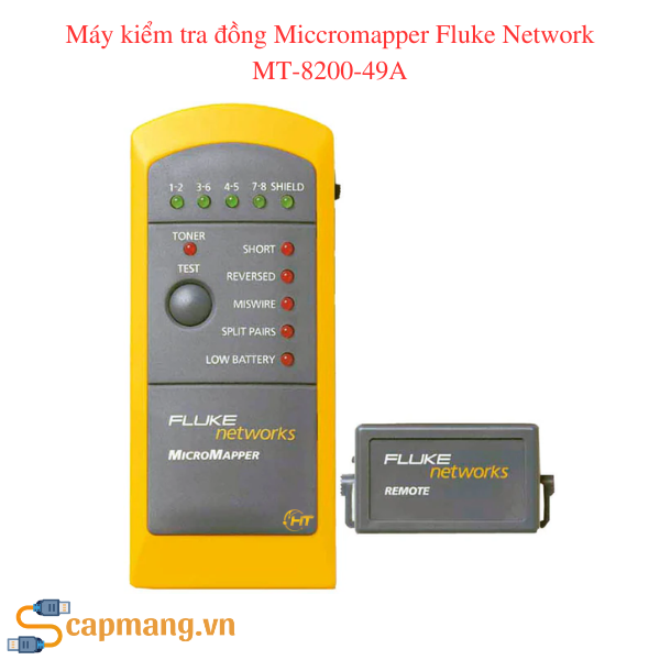 Máy kiểm tra đồng Miccromapper Fluke Network MT-8200-49A