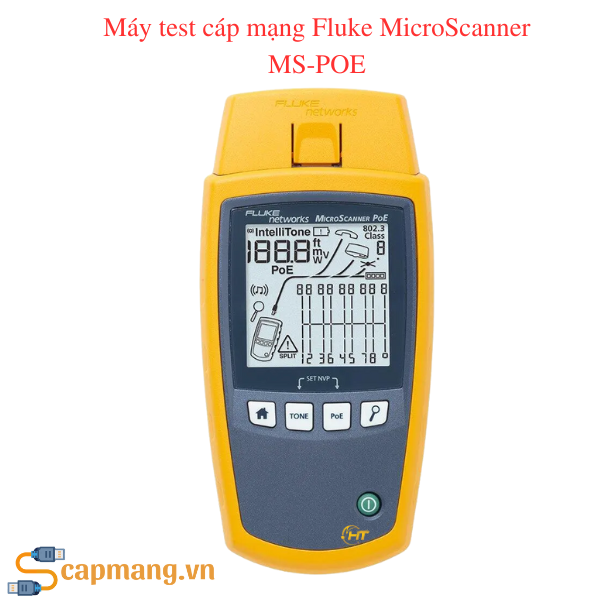 Máy test cáp mạng Fluke MicroScanner MS-POE