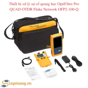 Thiết bị xử lý sự cố quang học OptiFiber Pro QUAD OTDR Fluke Network OFP2-100-Q đầy đủ phụ kiện