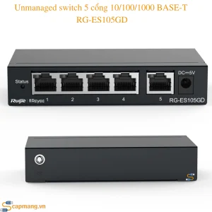 Unmanaged switch 5 cổng 10/100/1000 BASE-T RG-ES105GD
