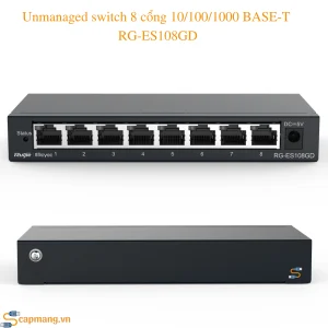 Unmanaged switch 8 cổng 10/100/1000 BASE-T RG-ES108GD
